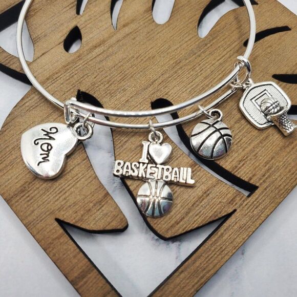 Basketball Mom Expandable Charm Bracelet - Picture 6 of 10